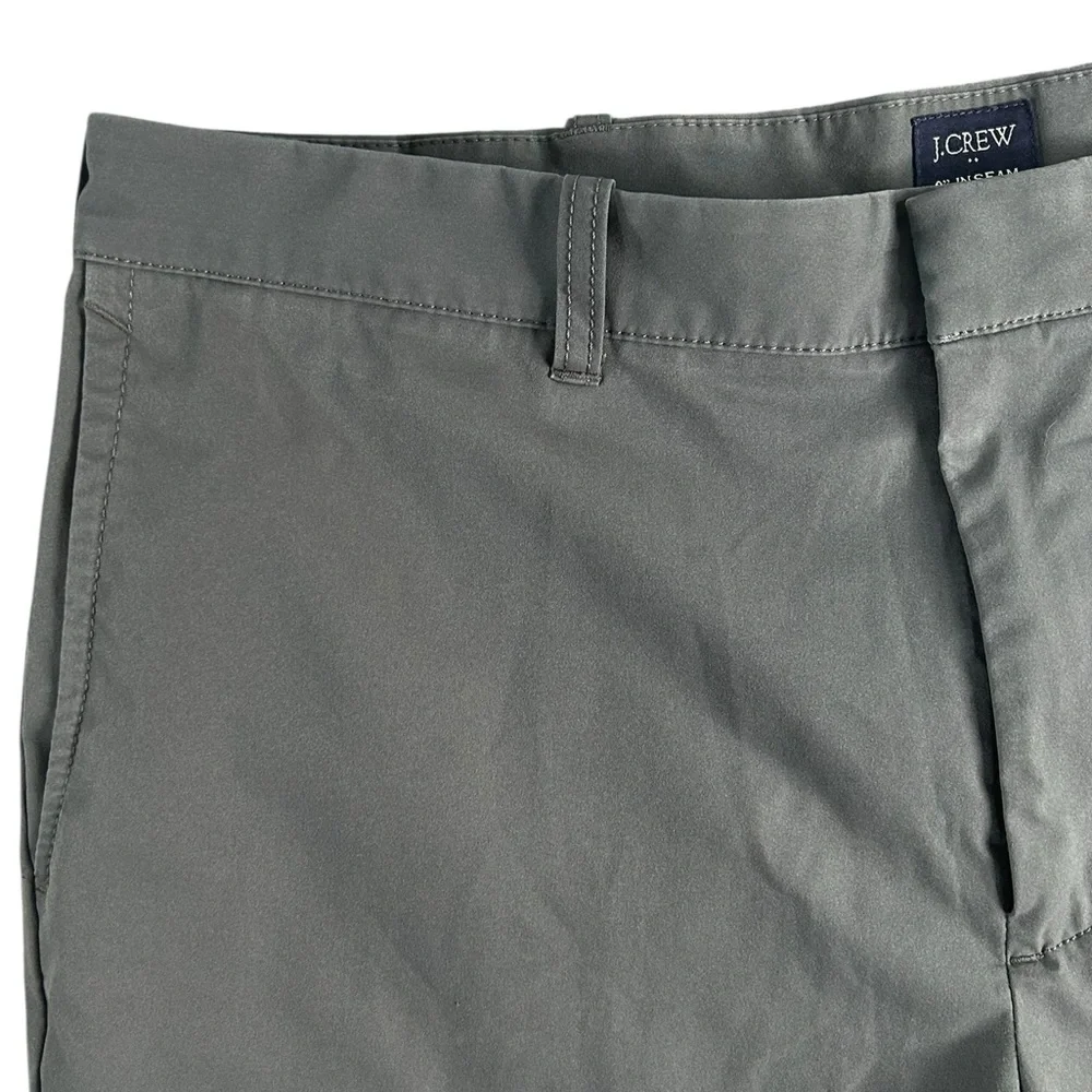 J.Crew Tech Shorts Gray 9” Inseam‎ Size 34 Lightweight Stretch Chino